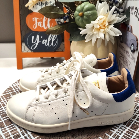 💞GUC Adidas Stan Smith Genuine Leather Low Top Lace Up Dress Sneaker, Unisex, 5 - Picture 4 of 16